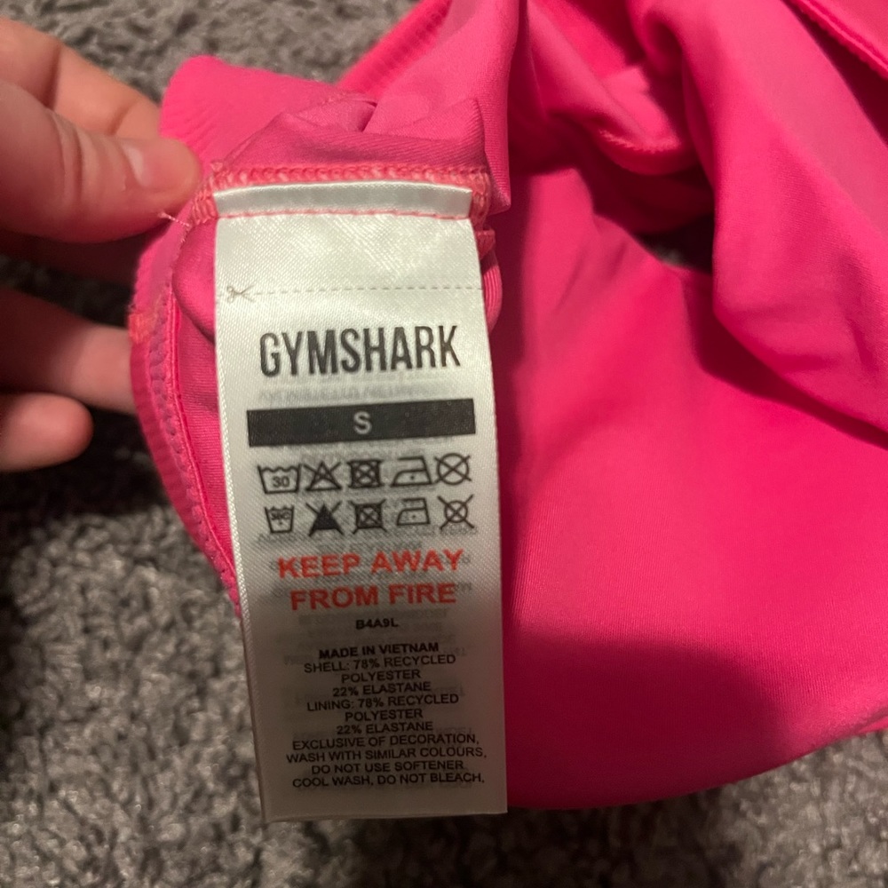 Pink Gymshark long line sports bra. Size small
